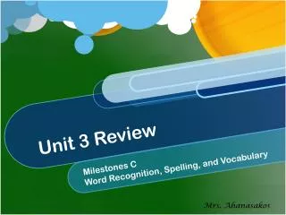 unit 3 review