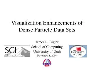 Visualization Enhancements of Dense Particle Data Sets