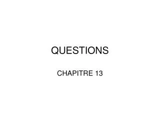questions