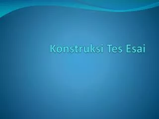konstruksi tes esai