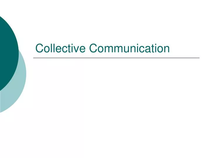 collective communication