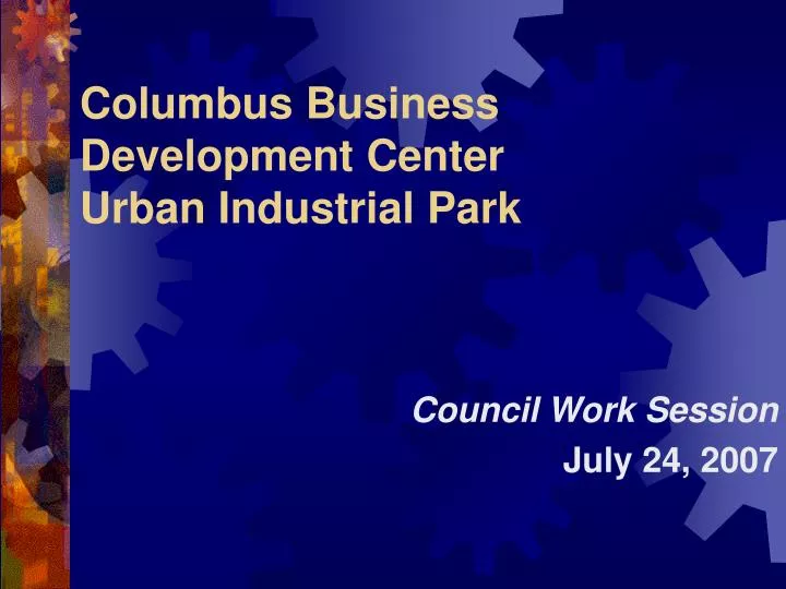 columbus business development center urban industrial park