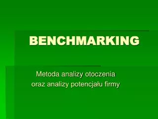 benchmarking