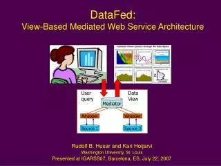 DataFed: View-Based Mediated Web Service Architecture