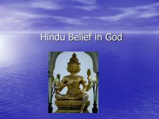 Hindu Belief in God