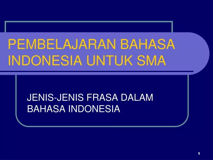 pembelajaran bahasa indonesia untuk sma