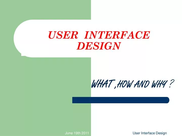 user interface design