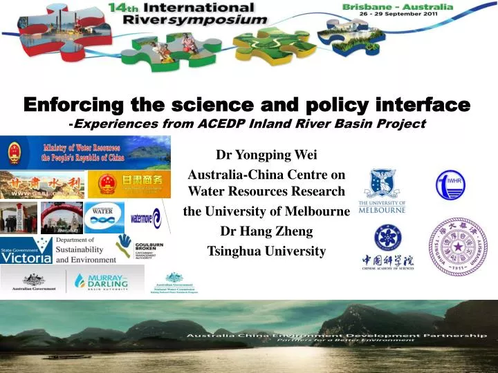 enforcing the science and policy interface experiences from acedp inland river basin project