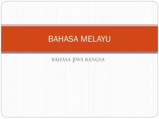bahasa melayu