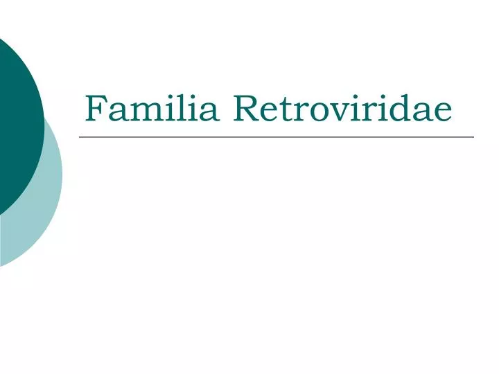 familia retroviridae