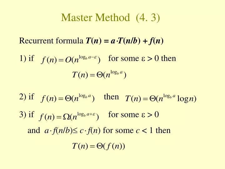 master method 4 3