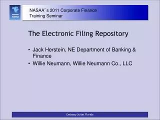 The Electronic Filing Repository