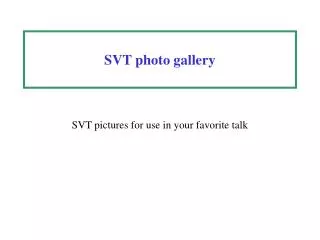SVT photo gallery