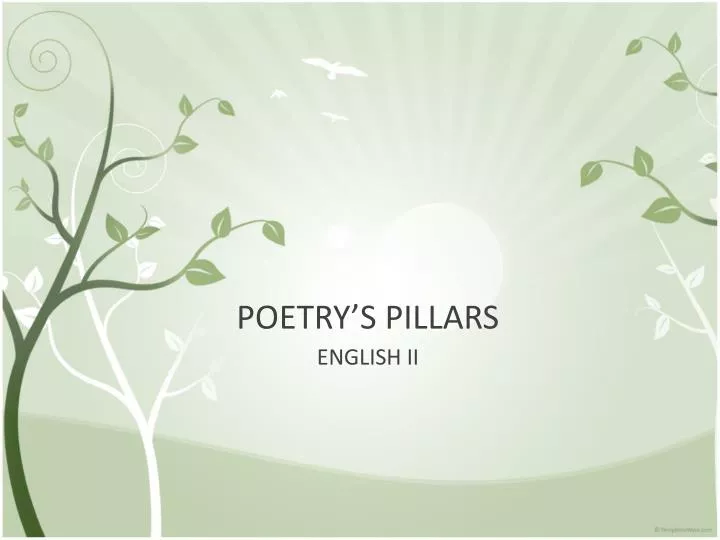 poetry s pillars