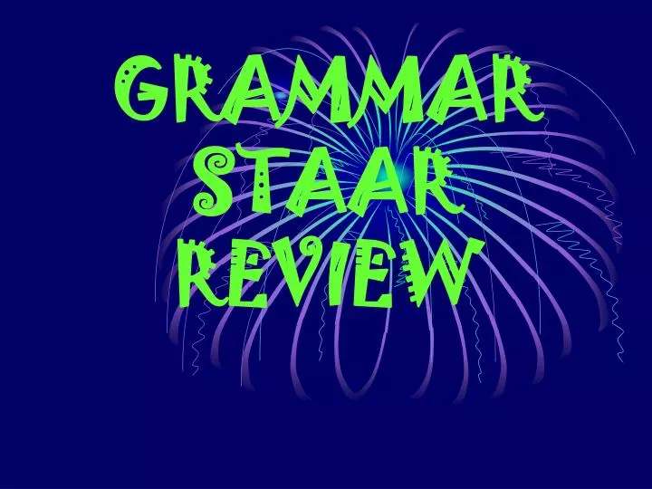 grammar staar review
