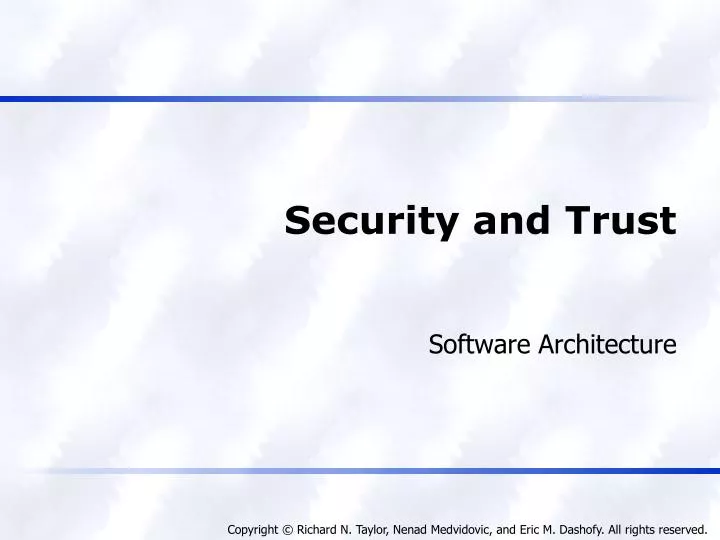 security and trust