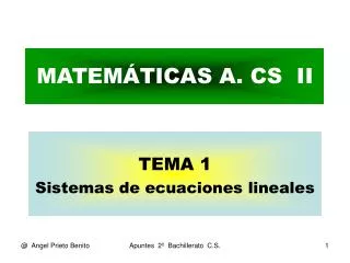 matem ticas a cs ii