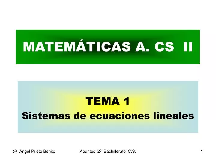 matem ticas a cs ii