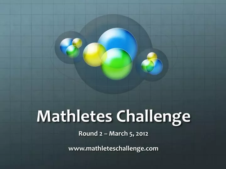 mathletes challenge