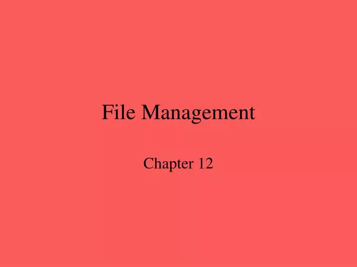 file management