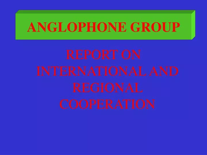 anglophone group