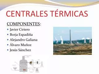 centrales t rmicas