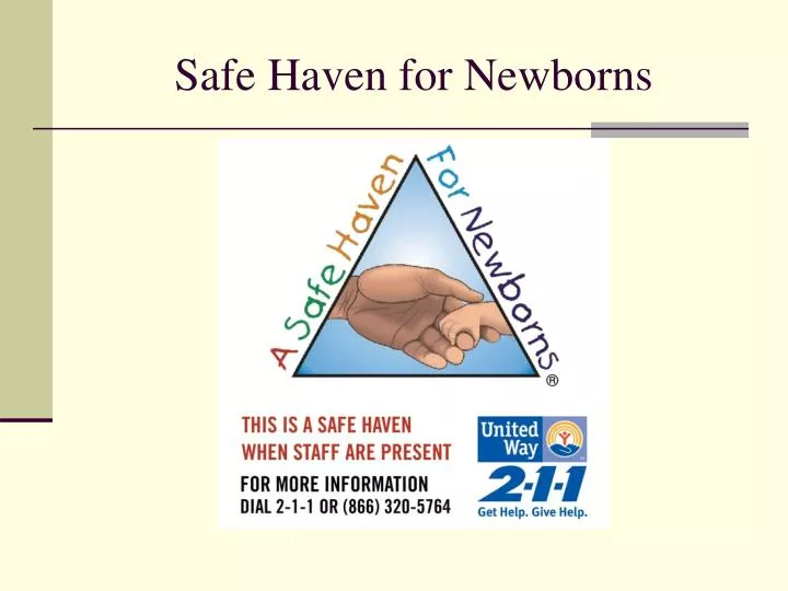 safe haven for newborns