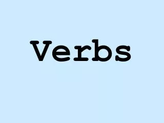 Verbs