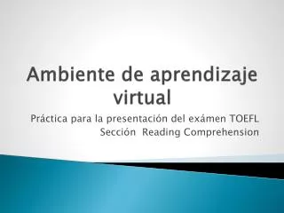 ambiente de aprendizaje virtual