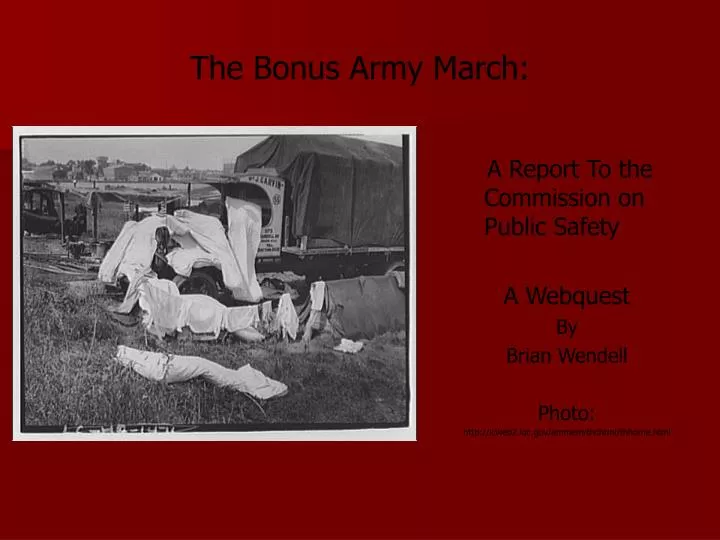 the bonus army march
