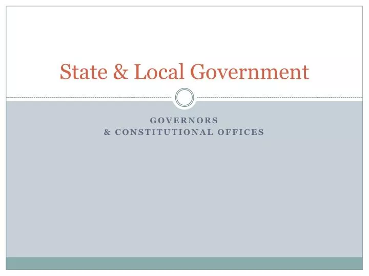 state local government