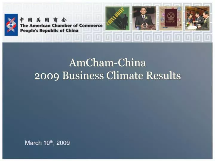 amcham china 2009 business climate results