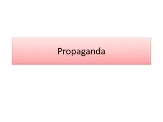 propaganda