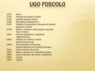 ugo foscolo