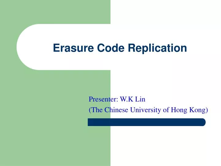 erasure code replication