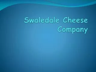 Swaledale Cheese Company