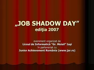job shadow day edi ia 2007