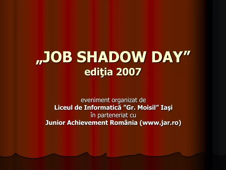 job shadow day edi ia 2007