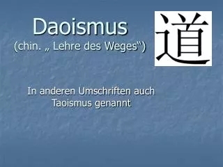 daoismus chin lehre des weges