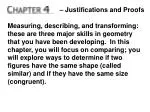 Understanding Geometry: Justifications, Proofs, and Comparing Shapes - slide 1
