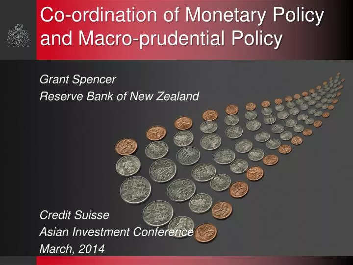 co ordination of monetary policy and macro prudential policy