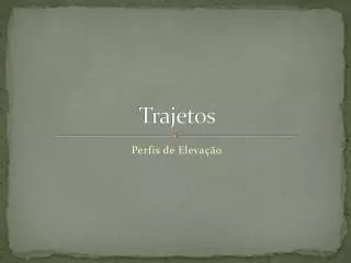 trajetos