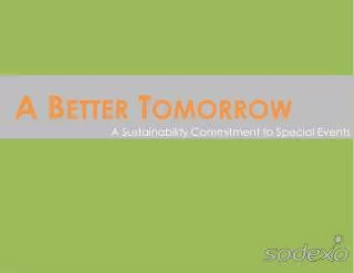 A Sustainability Commitment to Special Events
