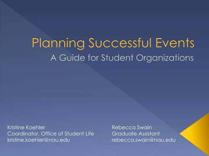 planning successful events
