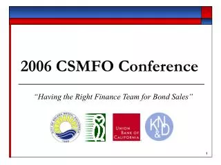 2006 CSMFO Conference