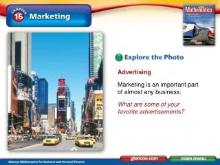 Advertising Marketing is an important part of almost any business.