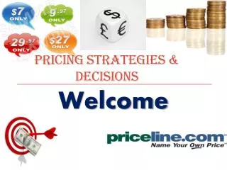 Pricing strategies &amp; decisions