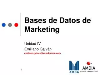 bases de datos de marketing