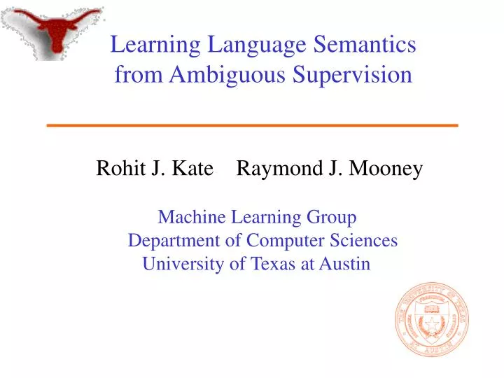 learning language semantics from ambiguous supervision