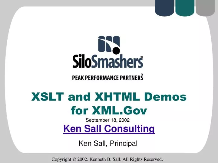 xslt and xhtml demos for xml gov